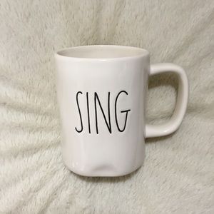 Rae Dunn LL SING Ceramic Mug NWT New BIN A